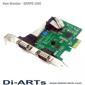 pcie RS485 RS422 RS232 2 port com port serial card