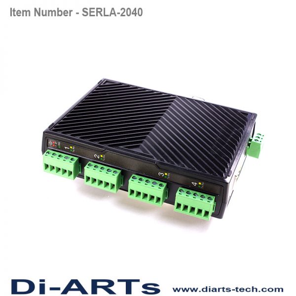 4 port RS422 RS485 device server Isolation SERLA-2040i