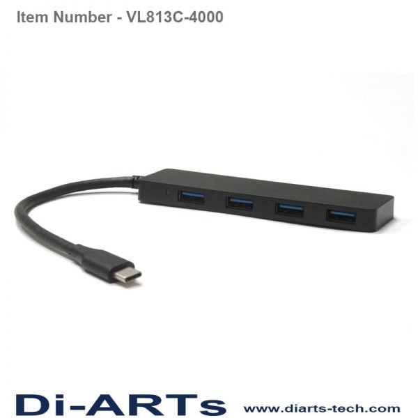 USB-C to 4 port USB HUB VL813C-4000