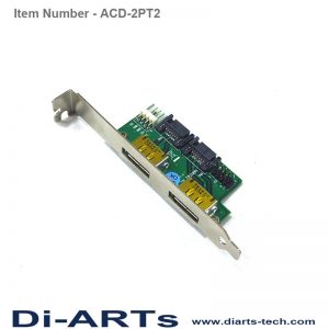 5V 12V eSATAp USB Adapter Card ACD-2PT2