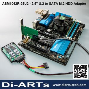 U.2 Intel NVMe SATA SSD B M A E Key M.2 2.5" HDD Adapter Hardware Raid 0/1 SPAN transfer rate up to 10Gbps