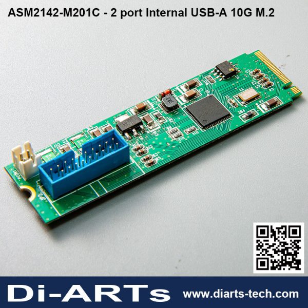 2 port Internal USB-A 10G M.2 Card