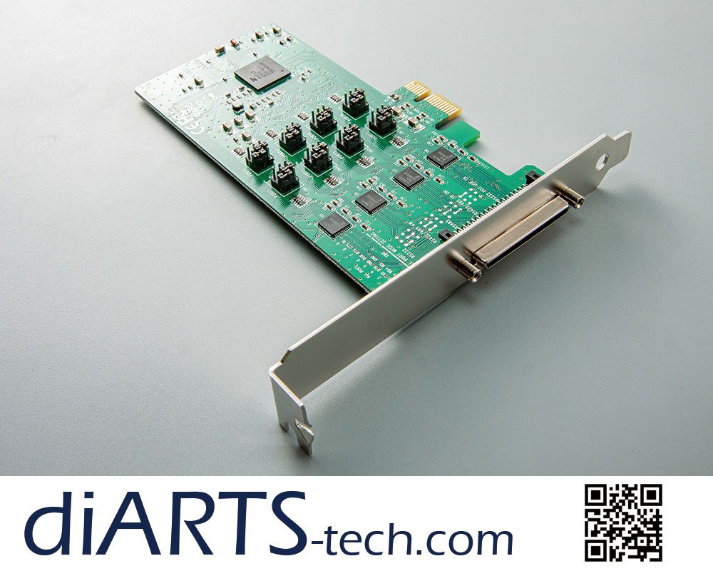 Serial COM 3 in 1 PCIe Card 8 port RS232 RS422 RS485 - Di-ARTs Technology