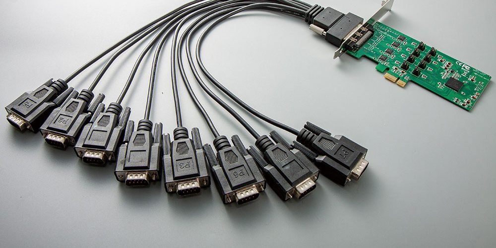 Serial-Com-port-Card-8-port-3-in-1-PCIe-RS232-RS422-RS485 3 in 1 8 port RS232 RS422 RS485 PCIe card