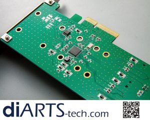 SATA SSD B Key M.2 PCIe Card RAID 0 1